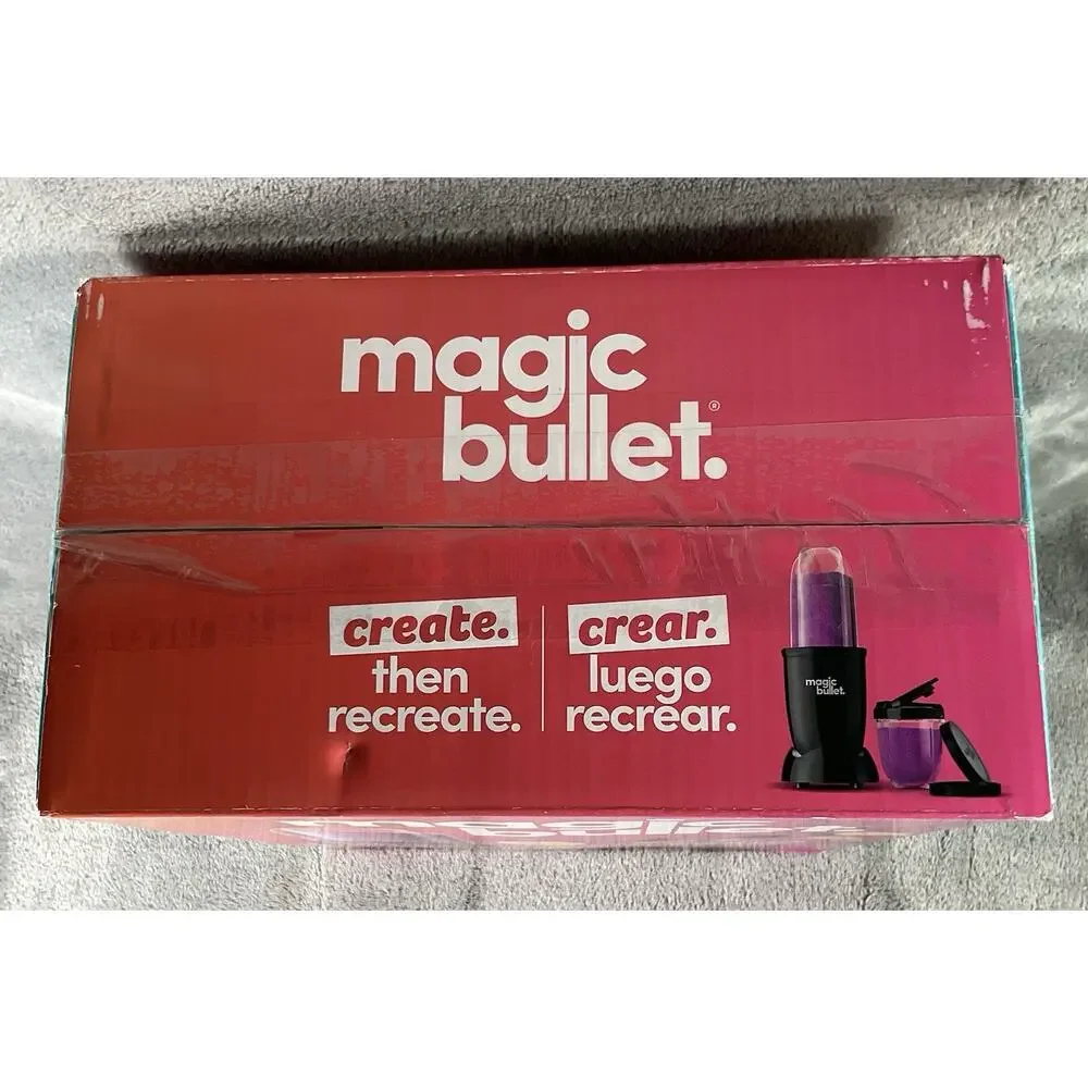 Magic Bullet Personal Blender Set Smoothie Maker Mix Chop Blend Pulse Whip Black